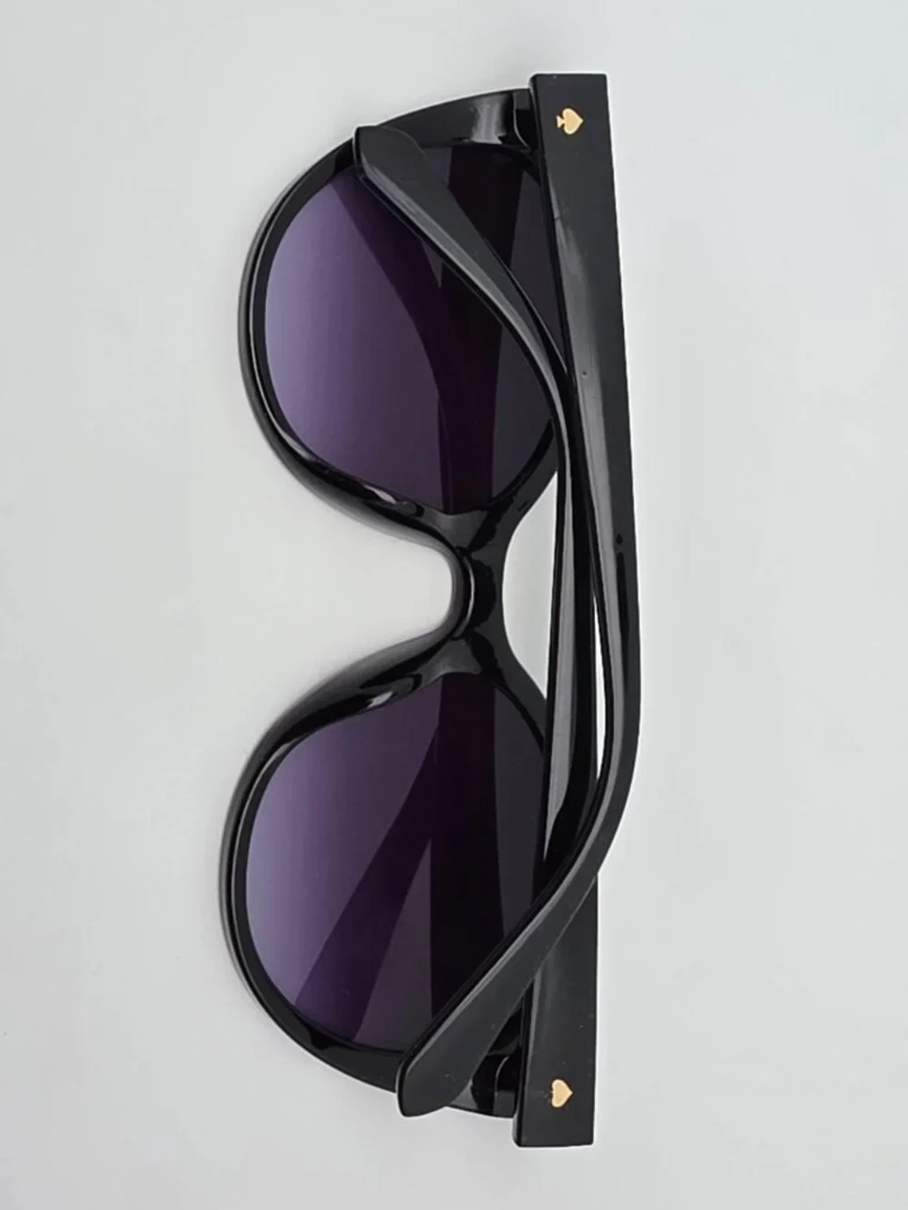 Kate Spade Samantha Black Frame Grey Gradient Flat Lens Cat Eye Sunglasses 54mm